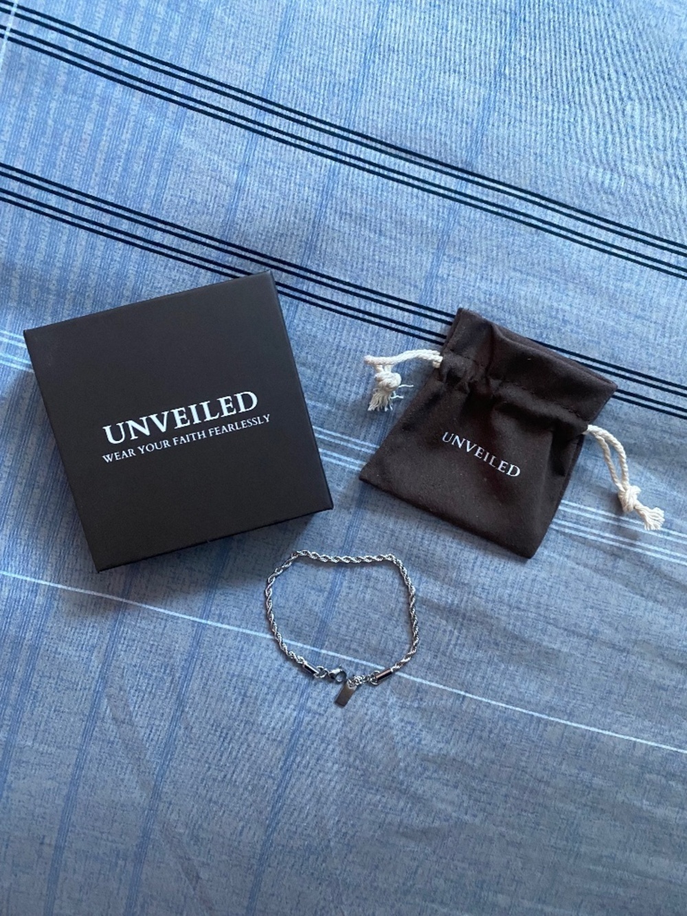 Unveiled Faith Rope Bracelet 3mm